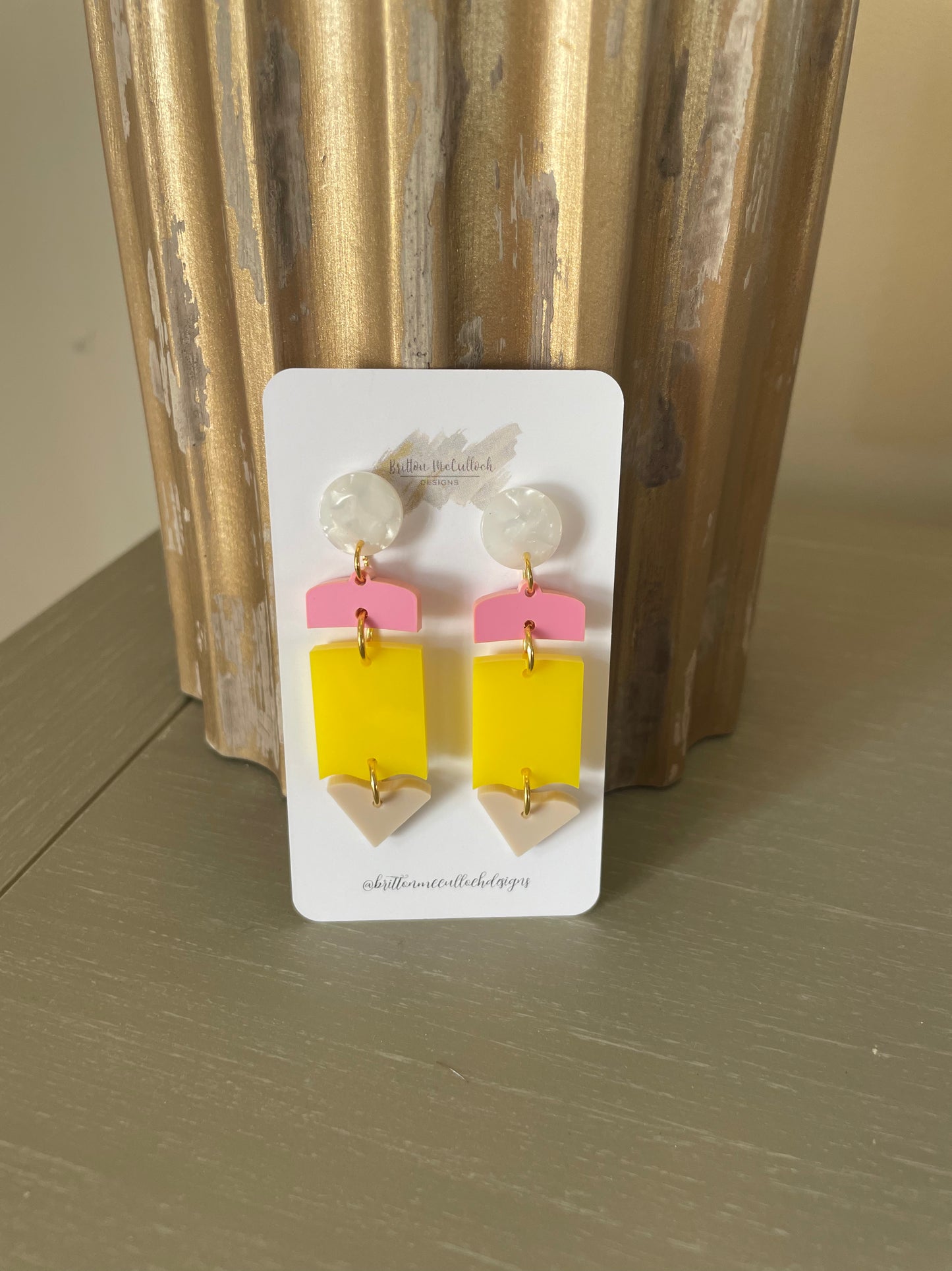 Pencil earrings