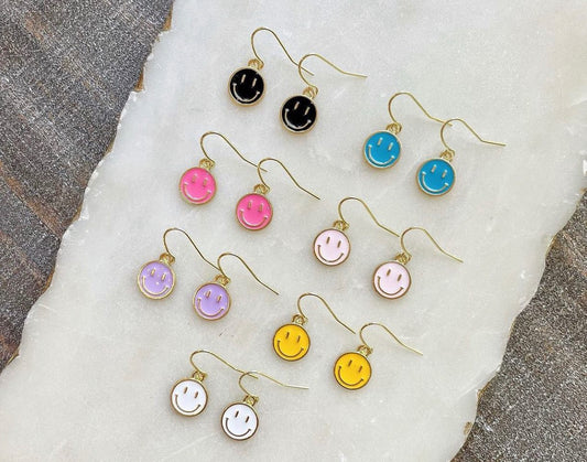 Smiley face earrings