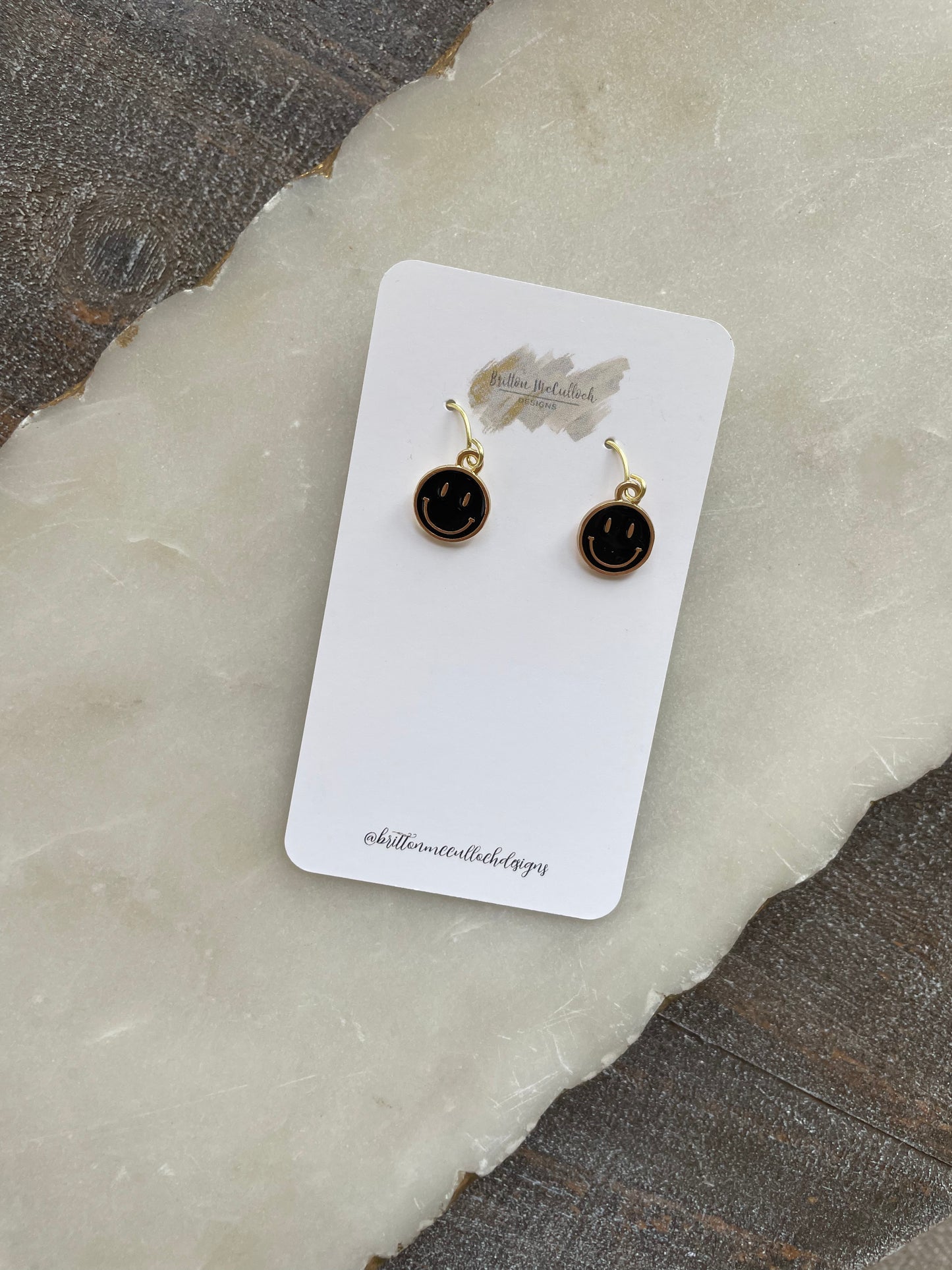 Smiley face earrings