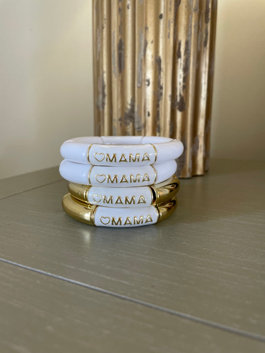 Chunky MAMA acrylic bracelets