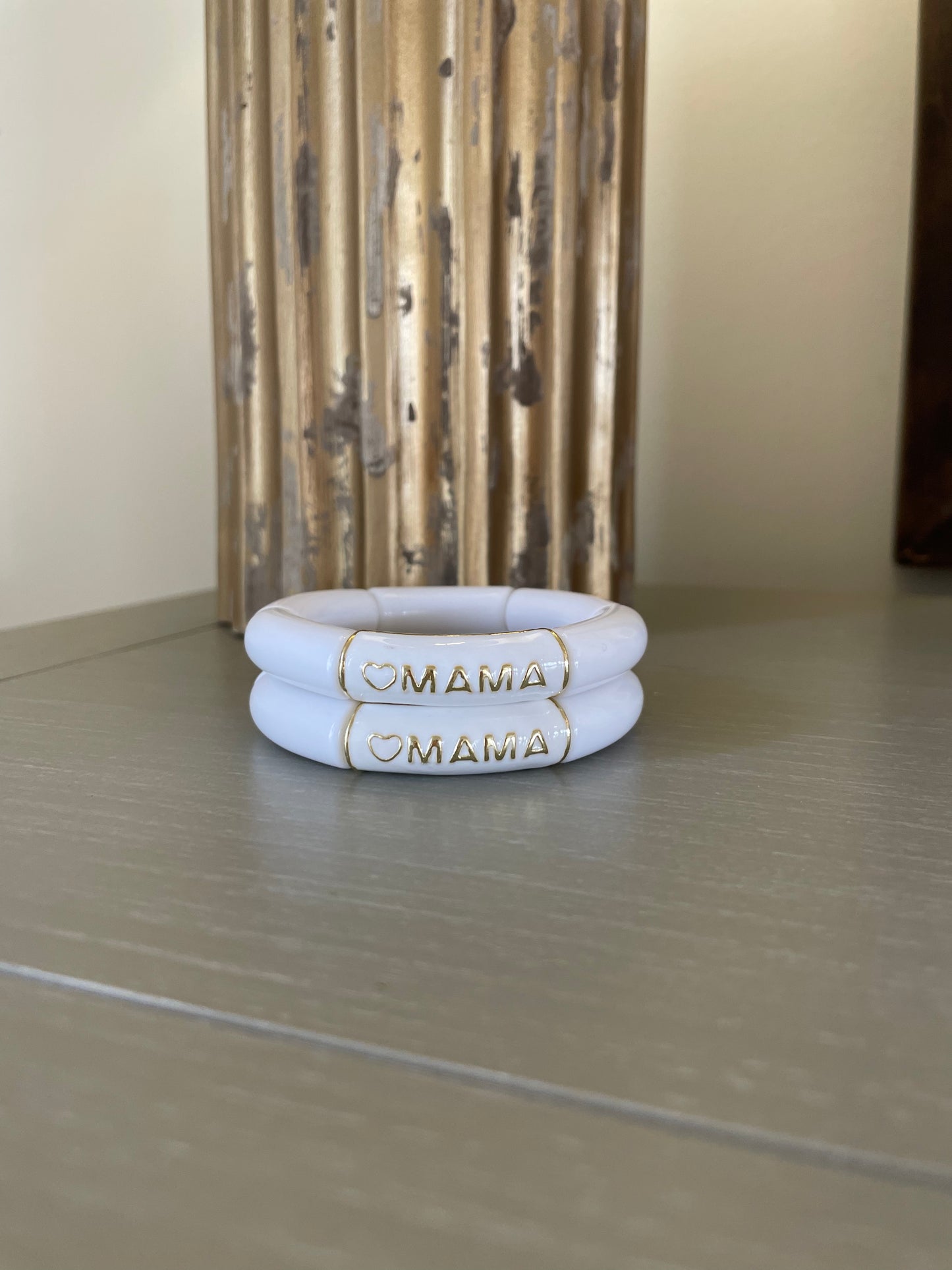 Chunky MAMA acrylic bracelets